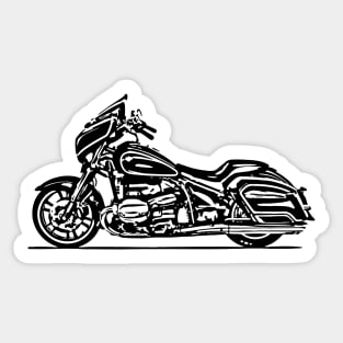 R18 Bike Sketch Art Sticker